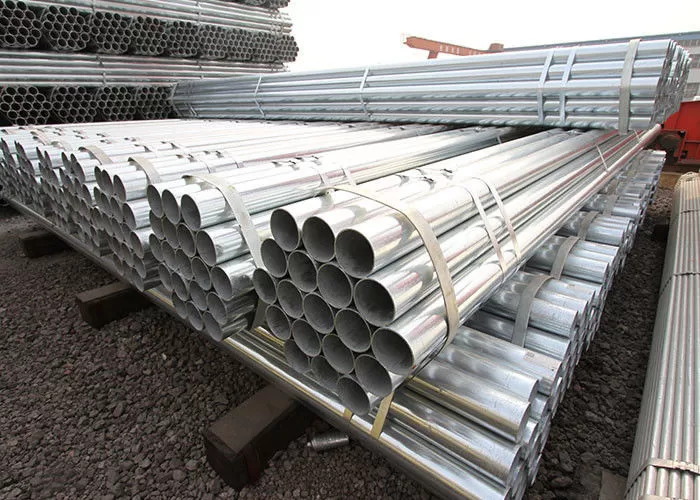 50mm BS1387 Hot Dip Galvanized Mild Steel Round Pipes for Tent Pole