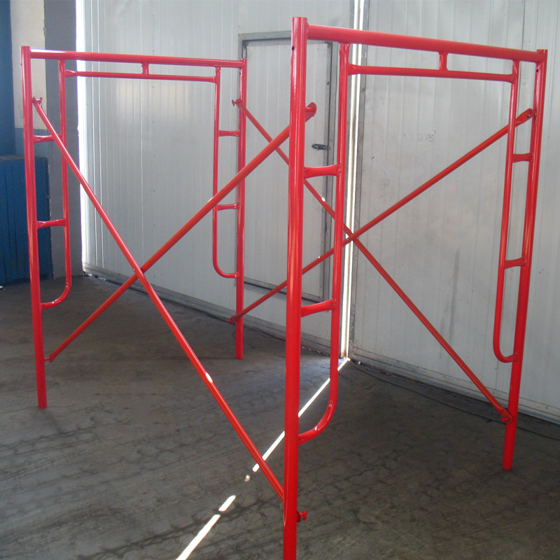Factory Price Hot Dipped Galvanized/Pre-galvanized/Painted/Black BS1139 Frame and Ladder/H and Door Scaffolding for Construction