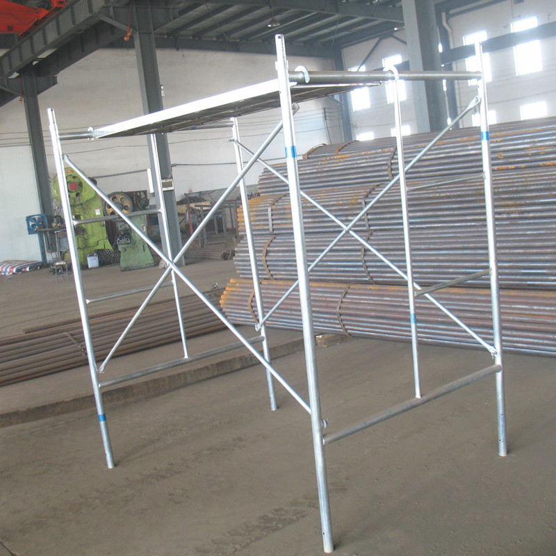Factory Price Hot Dipped Galvanized/Pre-galvanized/Painted/Black BS1139 Frame and Ladder/H and Door Scaffolding for Construction